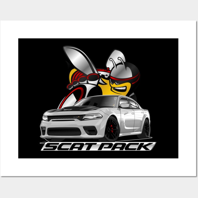 Charger Scat Pack Wall Art by sparkleauto